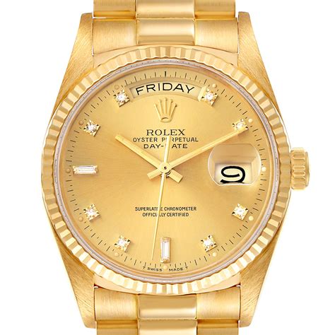 gold presidential rolex new